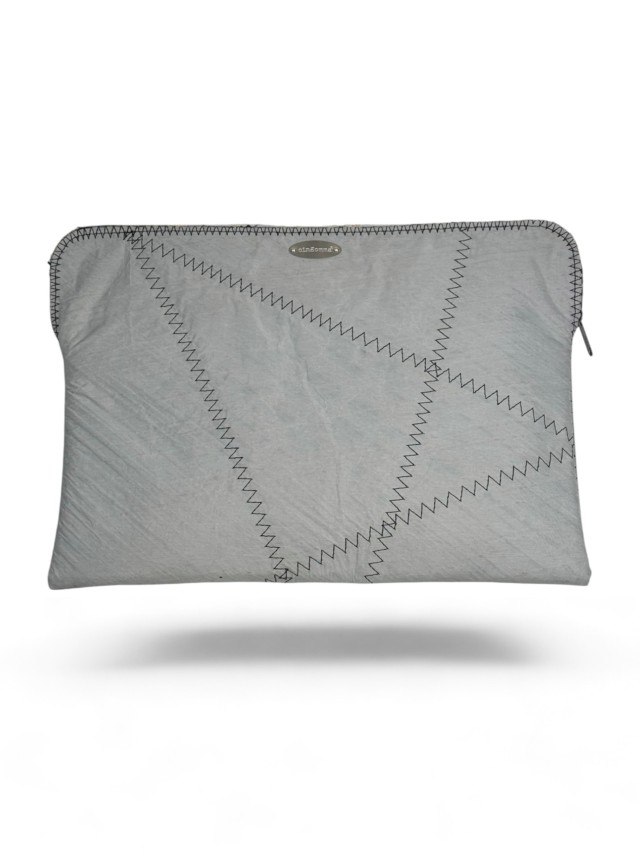 02 Porta Laptop Vela Cucitura Nera 15 Pollici