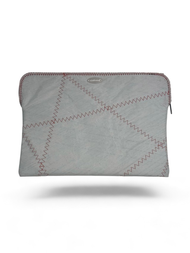 09 PORTA LAPTOP VELA CUCITURA ROSSA 13-14 POLLICI